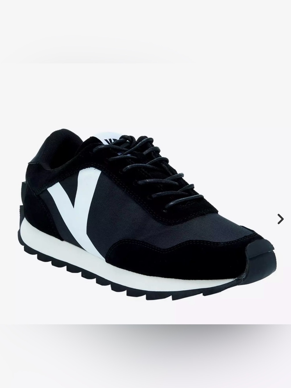 New YRU Flash Women Black Runner Sneakers with White Accent US10